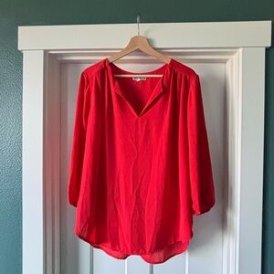 Pleione Red Blouse